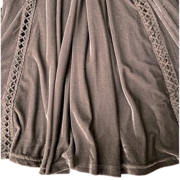 POL Boho Velvet Dress / Tunic Gray M - Picture 15 of 16